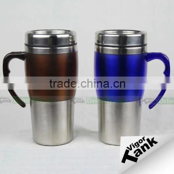 Stainless Steel 16 oz Mug With Handle