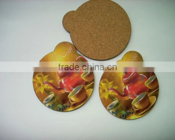 Round Cork Coaster/ Wooden Cup Coasters/cork Board CoasterCJ053