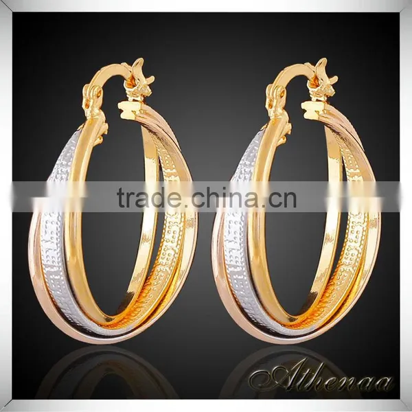 Wholesale Jewelry Manufacturer Copper Round Earring Designs for Women