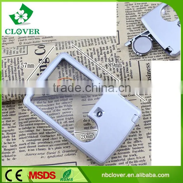 Portable 1 Led Card High Power Magnifying Glass With Light photo-2