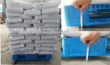 Standard Size Heavy Duty HDPE Stackable Double Faced Recycled Plastic Pallet 1200x1000 Supplier's Choice photo-2