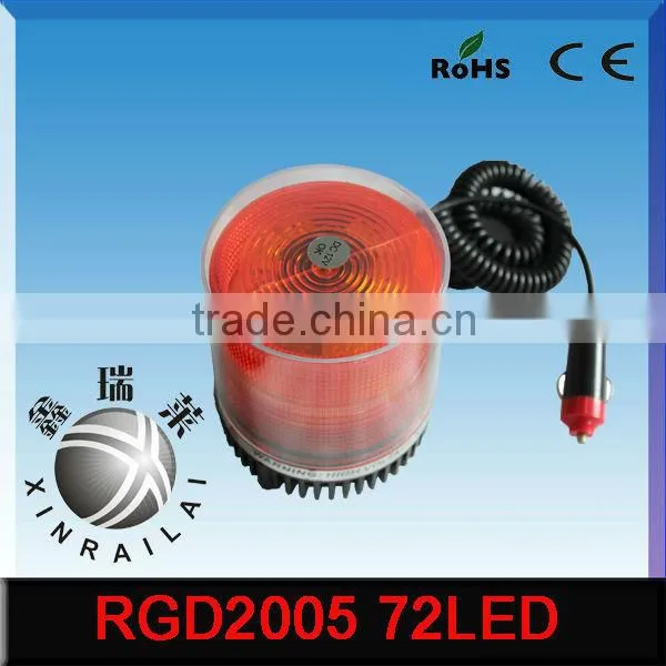 5w Police Light 12v Warning Light Bar RGD2005 72 LED for Tractor Truck Police Car