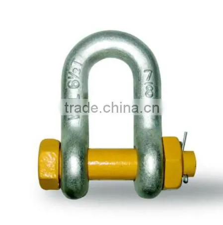 Drop Forged Hardware Tempered Alloy Steel/carbon Steel Lifting Hoist DX Shape High Strength Shackle(alloy Steel) photo-3