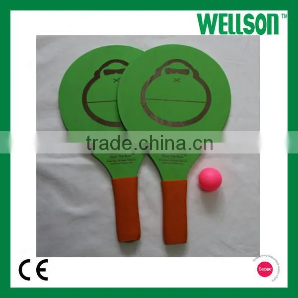 WSBR03 Wooden Beach Racket Sets photo-2
