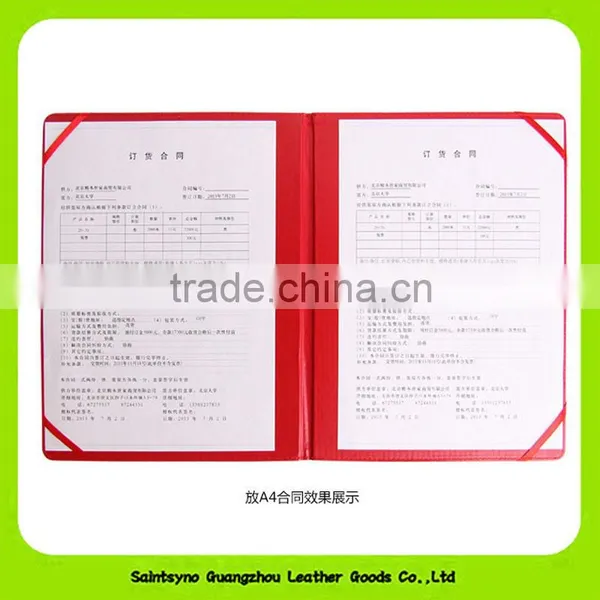16051 Top Quality Custom PU File Folder a4 Clear File Folder Document Holder photo-5