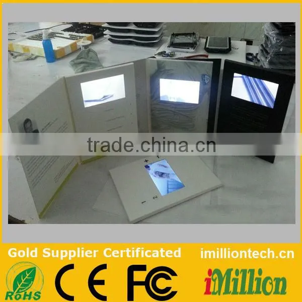 Custom Business Promos 2.4" 4.3" 5" 7" 10" LCD Video Card
