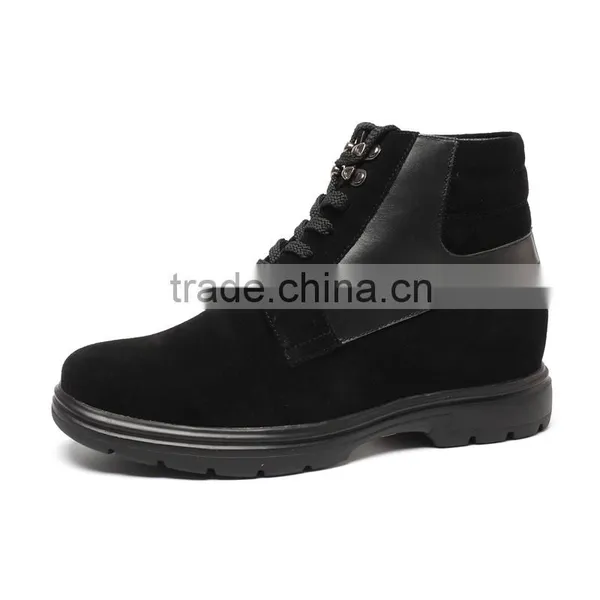 Men Designer Elevator Shoes Height Adding Boots Height Increasing Leisure Casual Suede Boot Taller