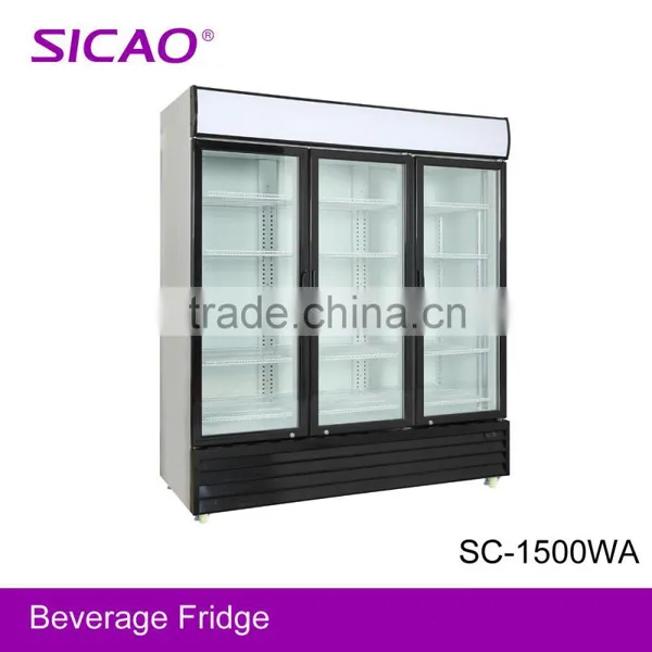 600L Compressor Double Hinged Door Refrigeration Showcase photo-3