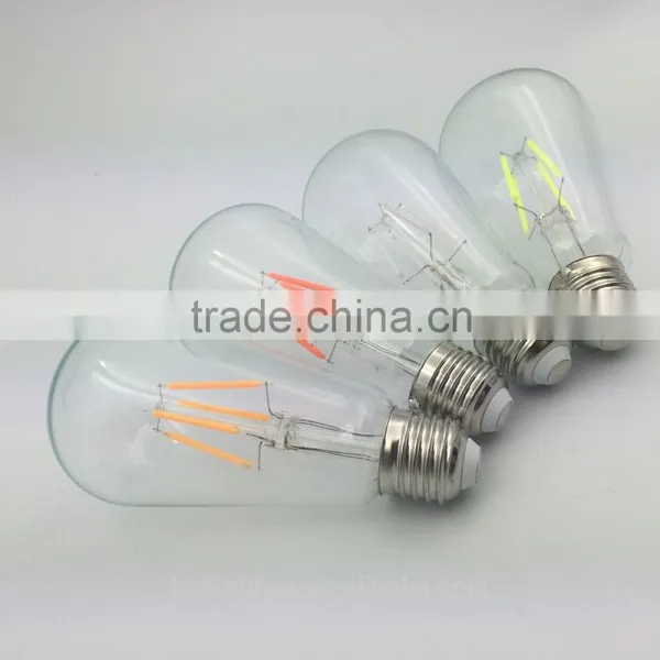 New Design Colorful Filament Led Bulb Vintage Retro Antique Industrial Style Lights ST64 E27 Brass photo-6