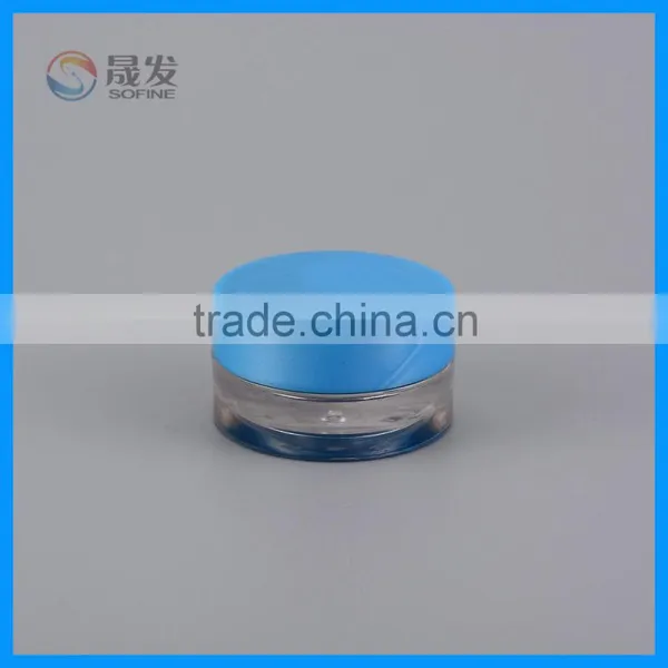 Clear Small Cosmetic Jar With Plastic Screw Cap photo-3