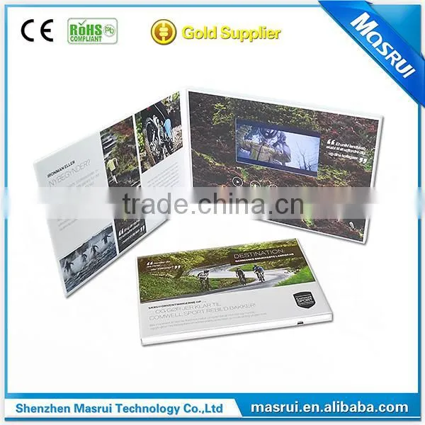 Chinese Wholesale Video Advertising Card ,Video Brochure With 4.3 Inch LCD TFT Screen Flash Card Player photo-2