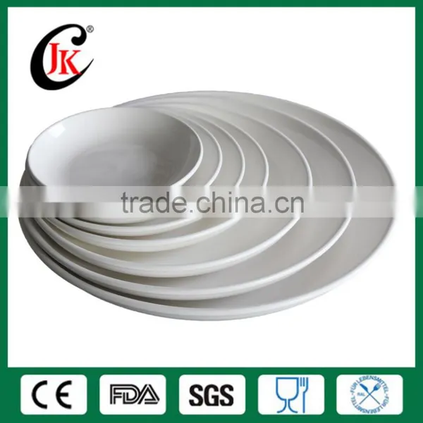 Wholesale Customized Round Porcelain Salad Plate Set, Hot Sale China White Deep Ceramic Dinner Plates for Restaurant photo-2