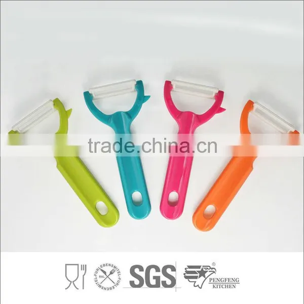 Ceramic Kitchen Peeler With Colorful Handle