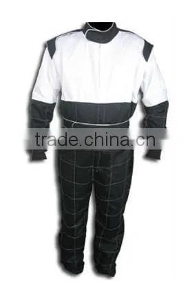 Black And White Karting Suit