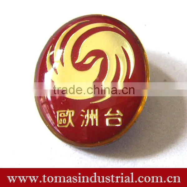 2015 Professional China Supplier Custom Metal Lapel Pin,offset Printed Badge for Sale photo-3