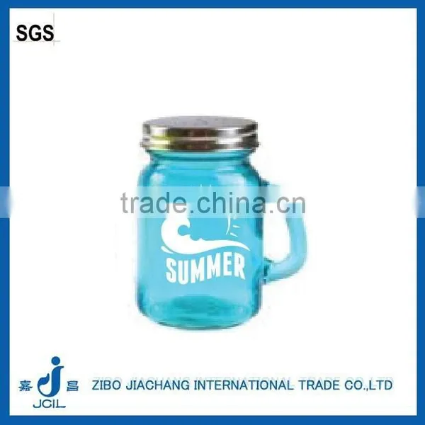 Clear Cylinder Glass Jam Jar With Metal Lid With Platic Straw photo-3
