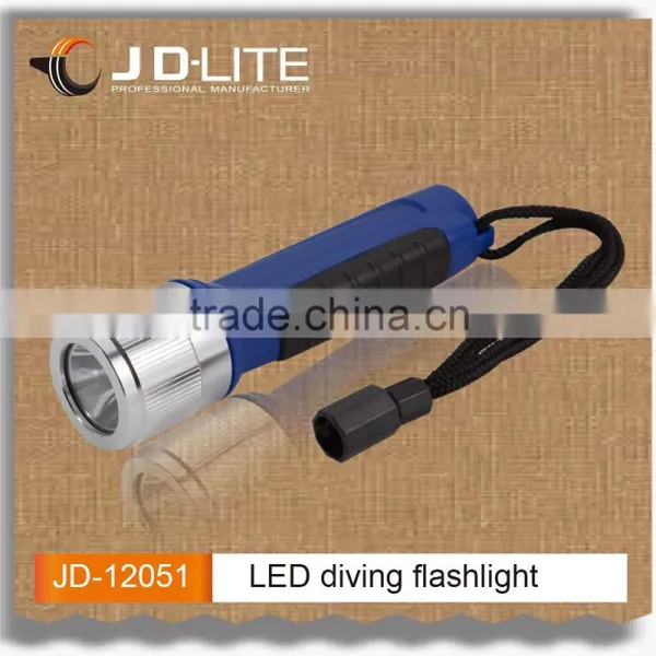 Powerful diving light torch waterproof flashlight