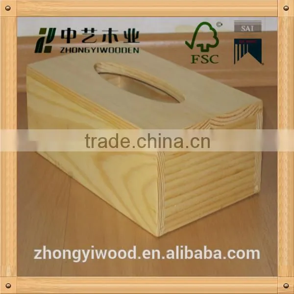 Trade Assurance Custom Wholesale Square Colorful Fashion Wooden Tissue Paper Box photo-5