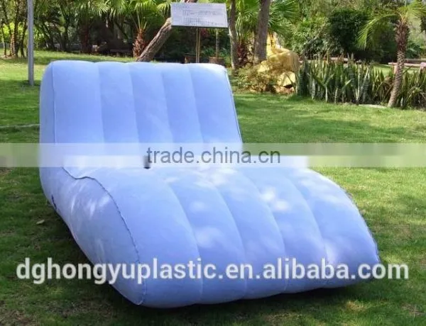 Inflatable Relax Sofa Flocked Air Lounge