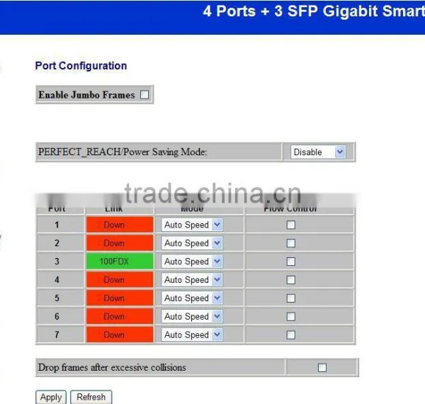 4 Ports Gigabit + 3SFP Web Management Fiber Switch photo-3