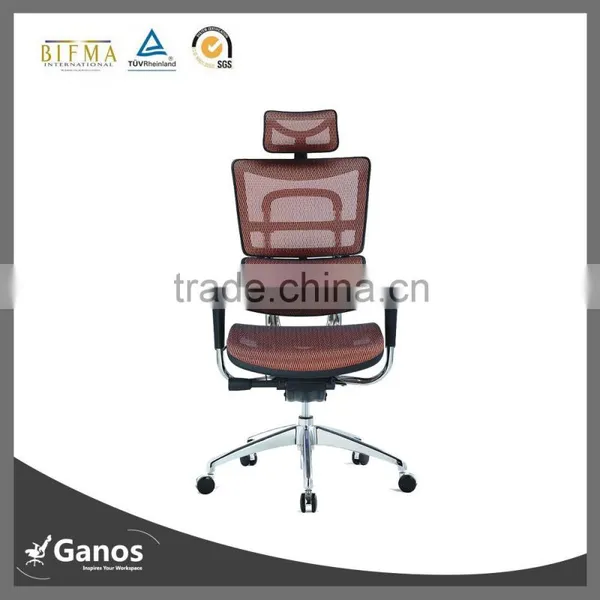 BIFMA Standard High Back Lumbar Support Office Chair With Footrest for Manager photo-2