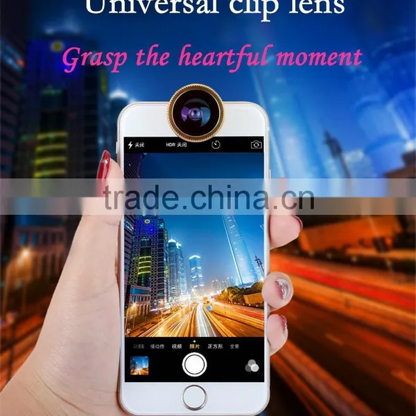 Mobile camera extra lens 3 in 1 Cell Phone Clip Camera Lens zoom lens for mobile phone