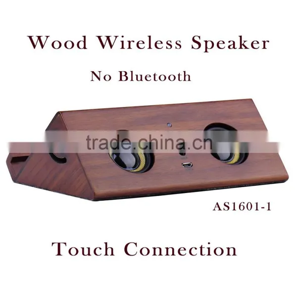 China Factory Patent Product Hand-made Wood Bamboo Portable Wireless Speaker
