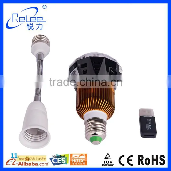 High Quality HD Smartphone App Wifi Hidden Indoor Wireless Bulb Camera photo-3