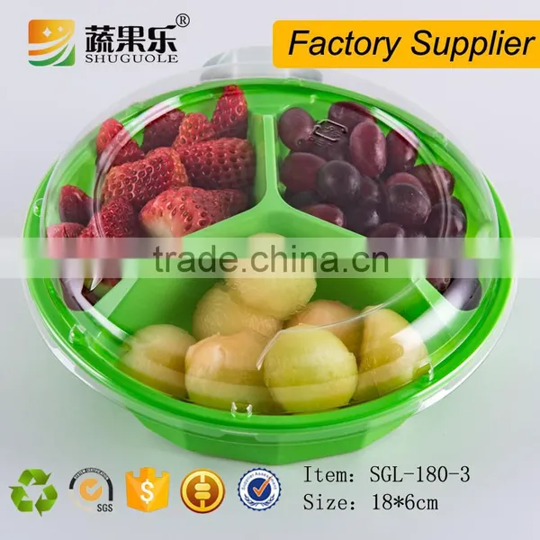 Disposable Plastic Food Container With 3 Compartment photo-3