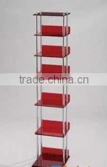 red nice display shelf
