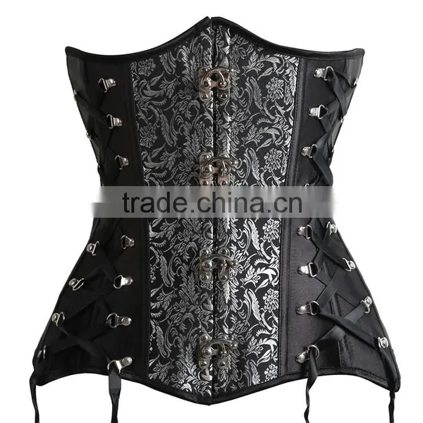 MIDNIGHT CLASPED OVERBUST CORSET WAIST TRAINER photo-6