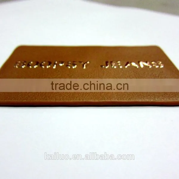 Newest Design Jeans Leather Label in 2016 photo-2