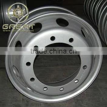 Sliver Truck Wheel Rim With Steel Material in China photo-2