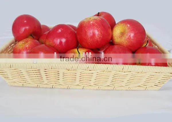 PE Rattan Woven Supermarket Kitchen Storage Food Basket Fruit Storage Equipment photo-2