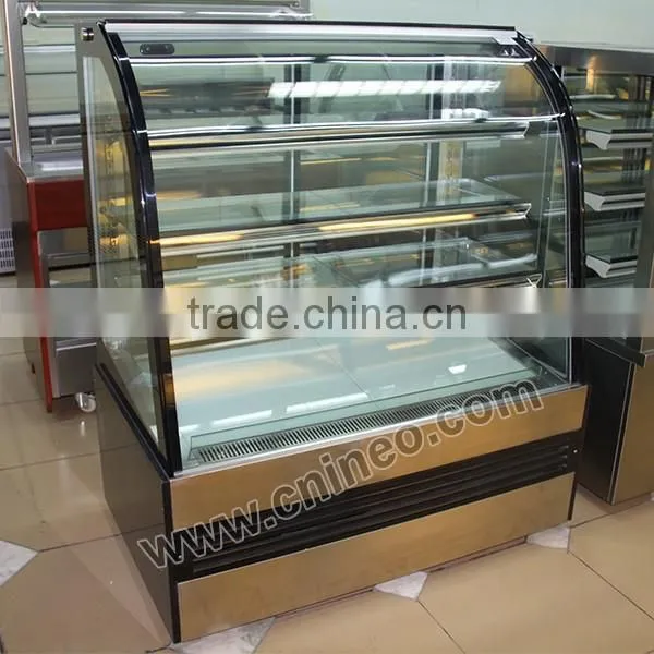 Compact Design Cake Display Fridge/Curved Glass Display Refrigerator/Counter Refrigerator Display Case photo-2