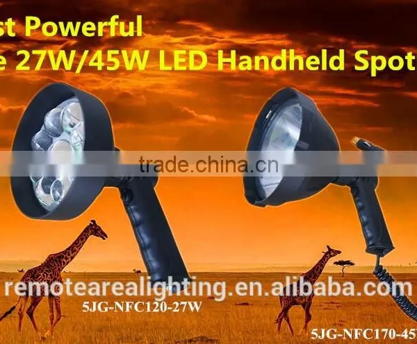 Remote Area Work LigJGL High Power 27W NFC120LI-27W/NFC120-27W CREE LED 45W Portable Rechargeable Led Handheld Hunting Spotlight photo-6