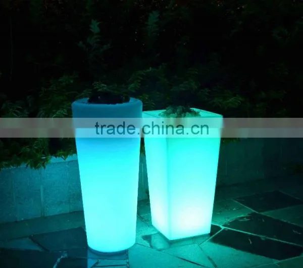 Home and Garden Bright Color Changing LED Light Flower Pot photo-2