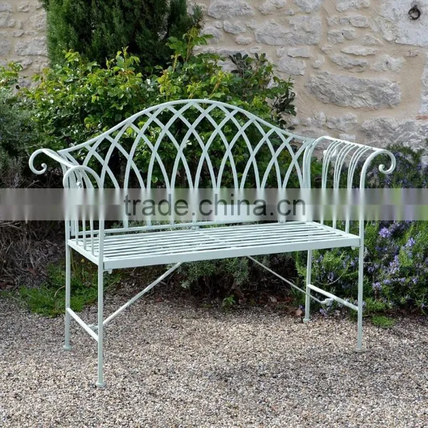 Wrought Iron 2 Seater Bench photo-2