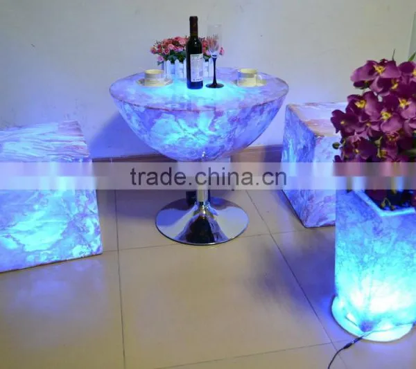 PE Remote Control Battery Operated LED Apple Bar Chair photo-5