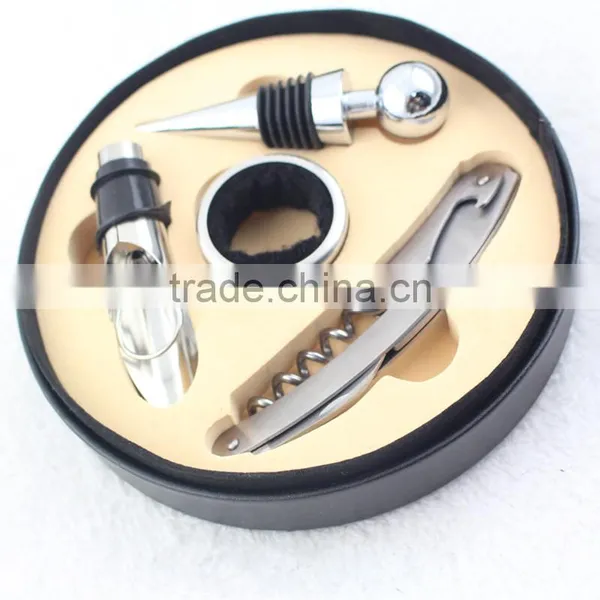 Luxury Wine Bottle Set Gift Box Cutlery Opener Accessories