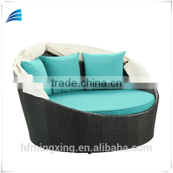 Outdoor Rattan Round Daybed for Relaxation photo-5