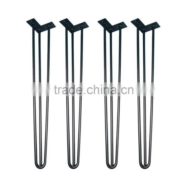 Hot Sales 3 Legs Modern Cast Iron Table Base Hairpin Table Legs With 28 Inches for DIY photo-3