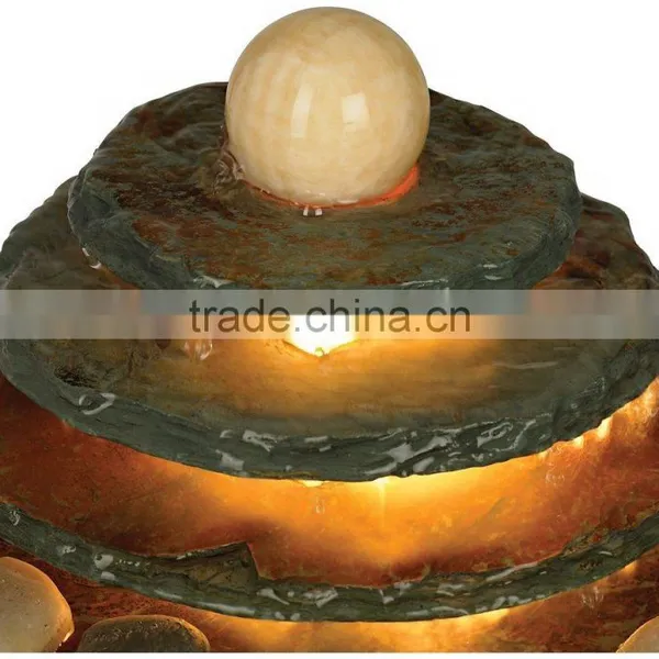 Pyramid Lighted Table Fountain photo-4