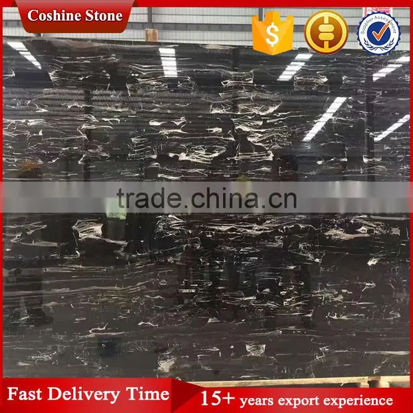Cheap Polished Silver Dragon Black Marble Match Wall Floor Tile Design Price photo-3