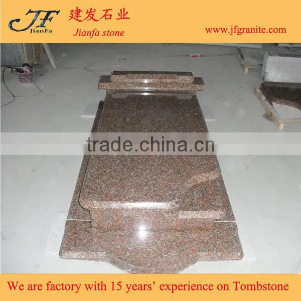 G562 Maple Red Granite Single Monuments for Poland Market photo-2