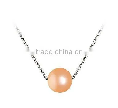 White Pearl Pendant Necklace photo-3