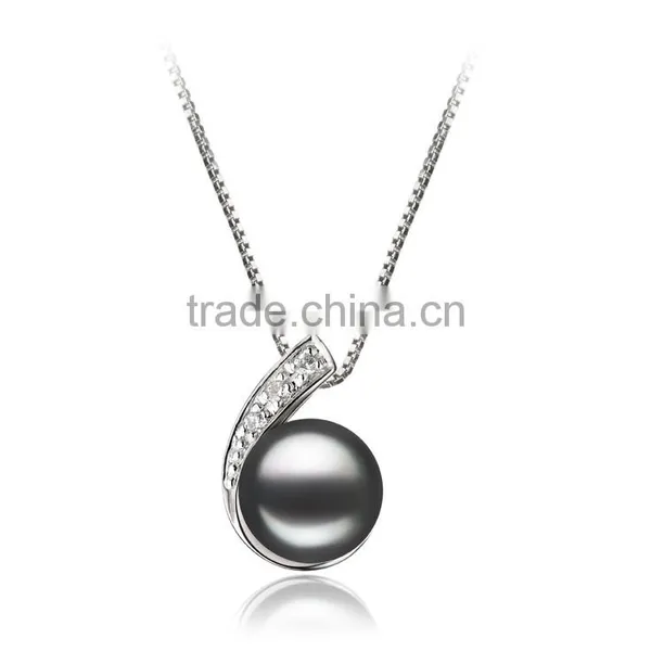 17.5 Inch Dyed Black 7-8mm Freshwater Jewelry Pearl Set photo-3