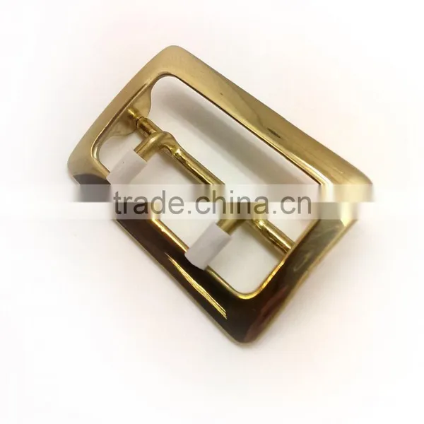 Rectangle Design Solid Brass Center Bar Buckle With Double Prong, Belt Buckle photo-3