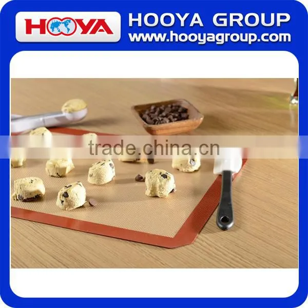 Non Stick Silicone Baking Mat With Glass Fibre Silicone Liner for Bake Pans & Rolling - Macaron Pastry Cookie Bun Bread Making photo-2