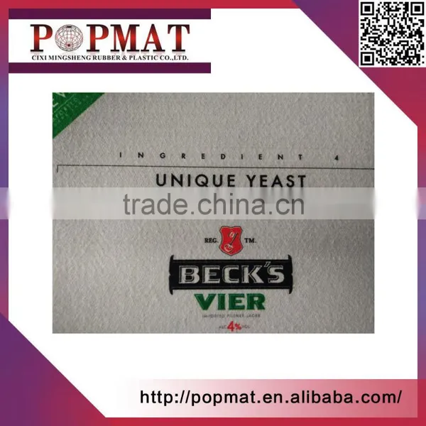 Eco-Friendly Non Woven Fabric Branded Rubber Beer Bar Mat With Logo photo-4